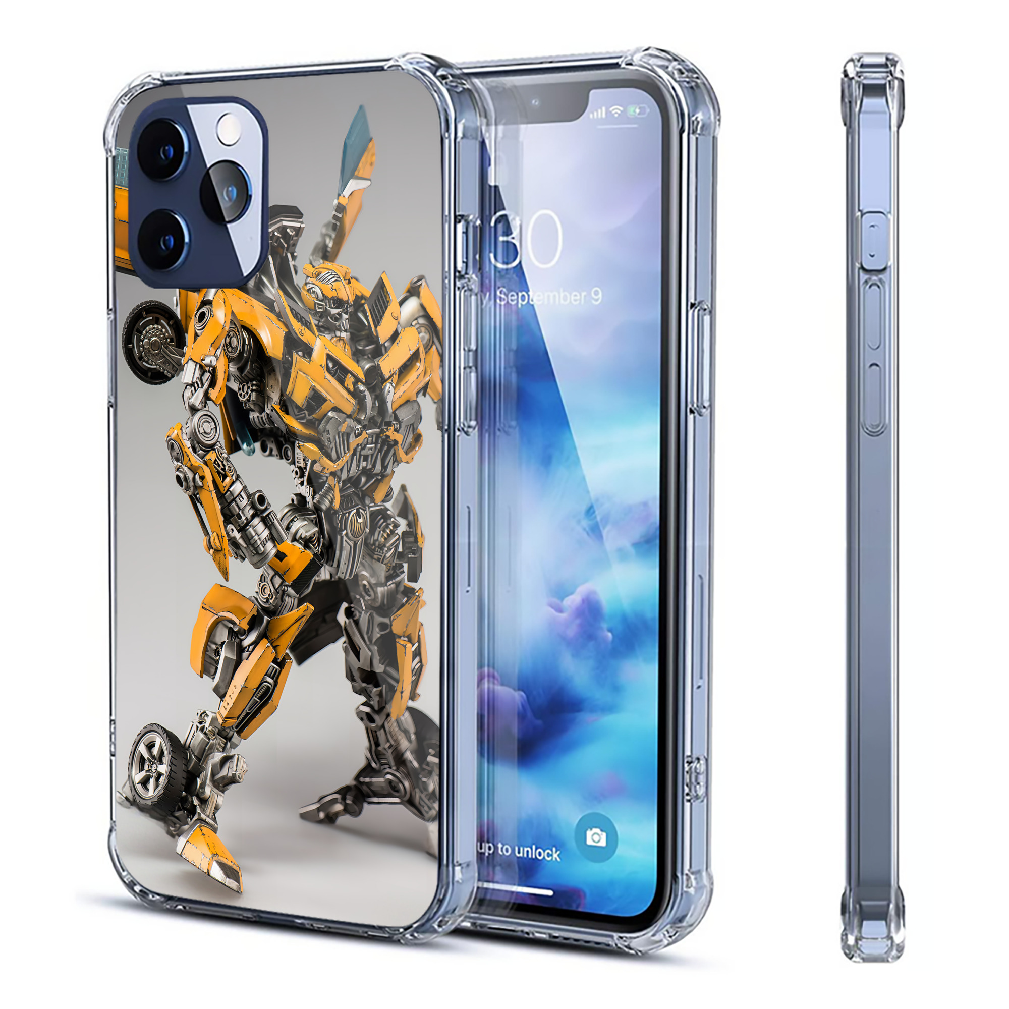 （画像用） Transformers トランスフォーマー 【iPhone 12シリーズ対応】透明スマホケース（クリアソフトケース）